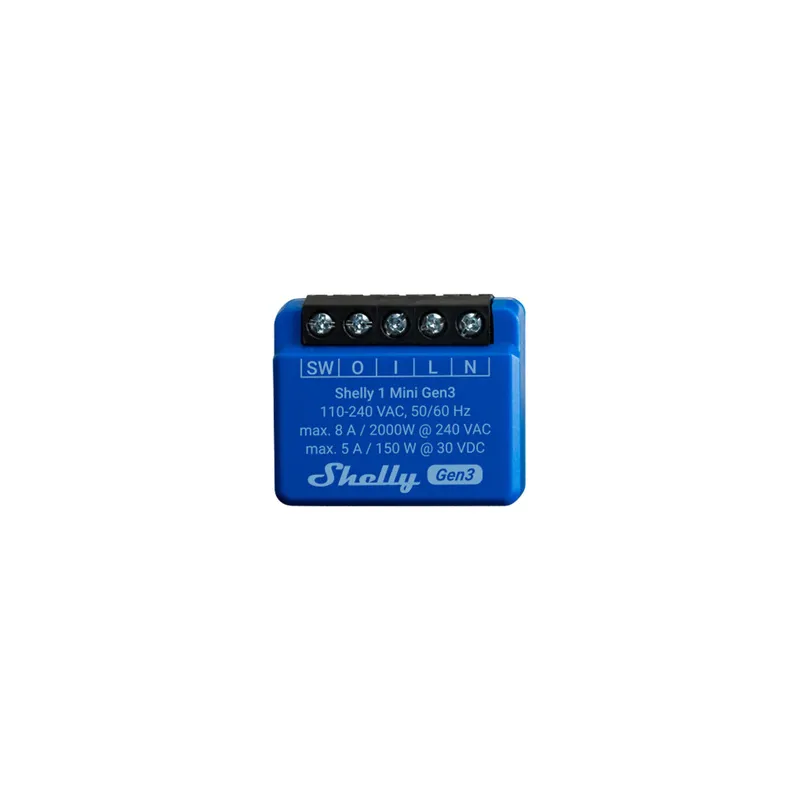 Shelly 1 Mini Gen3 Controller, WiFi/Bluetooth